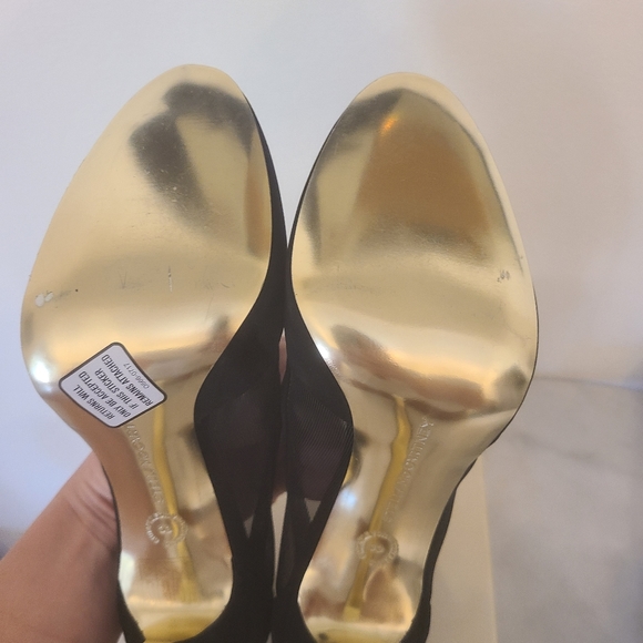 Sokd Stella McCartney Black Mesh Suede Pumps 9 | IT 39 - Picture 9 of 12